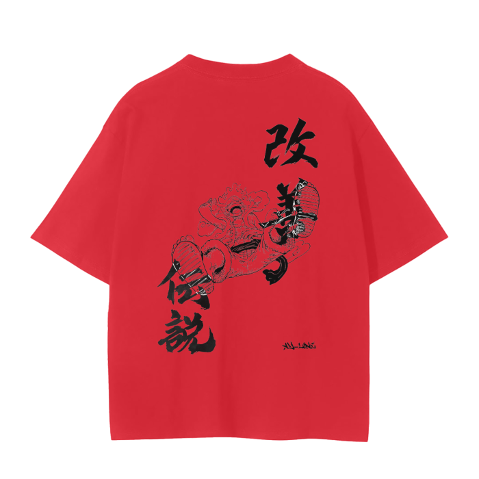 Chemin de la Chemise Streetwear Pirate Roi Gear 5 Rouge