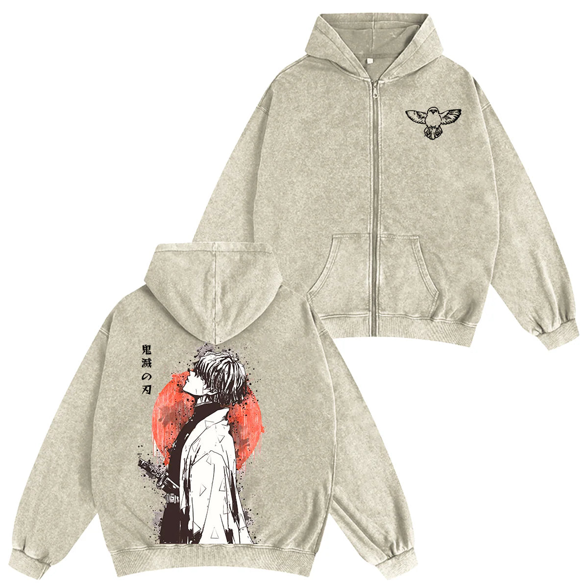 Zenitsu ,Demon Slayer Anime Unisex Washed T-Shirt