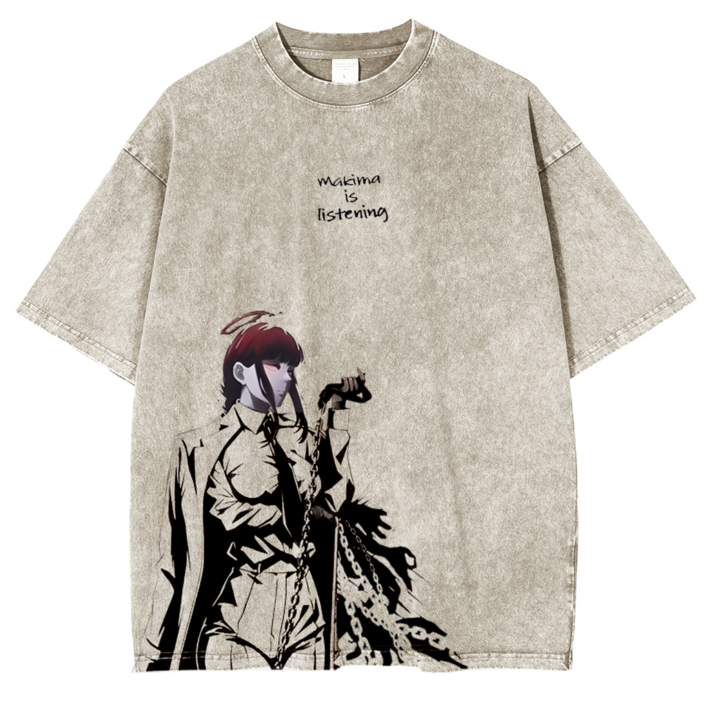 T-shirt Portrait Makima Chainsaw Man