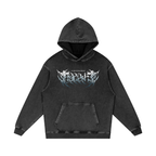 Le sweat à capuche streetwear métallisé « The Honored One » délavé