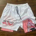 Shorts de sport imprimés Neon Genesis Evangelion