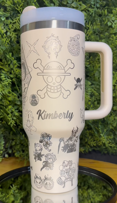 One Piece Themed engraved Stanley Tumbler Cup