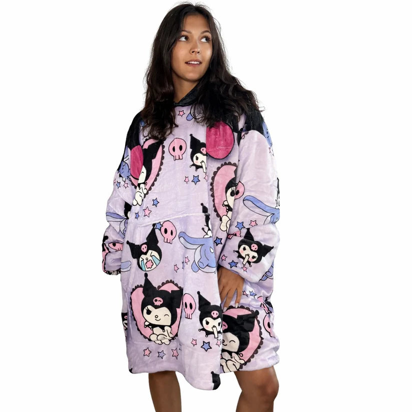 Sudadera manta extragrande de anime y dibujos animados