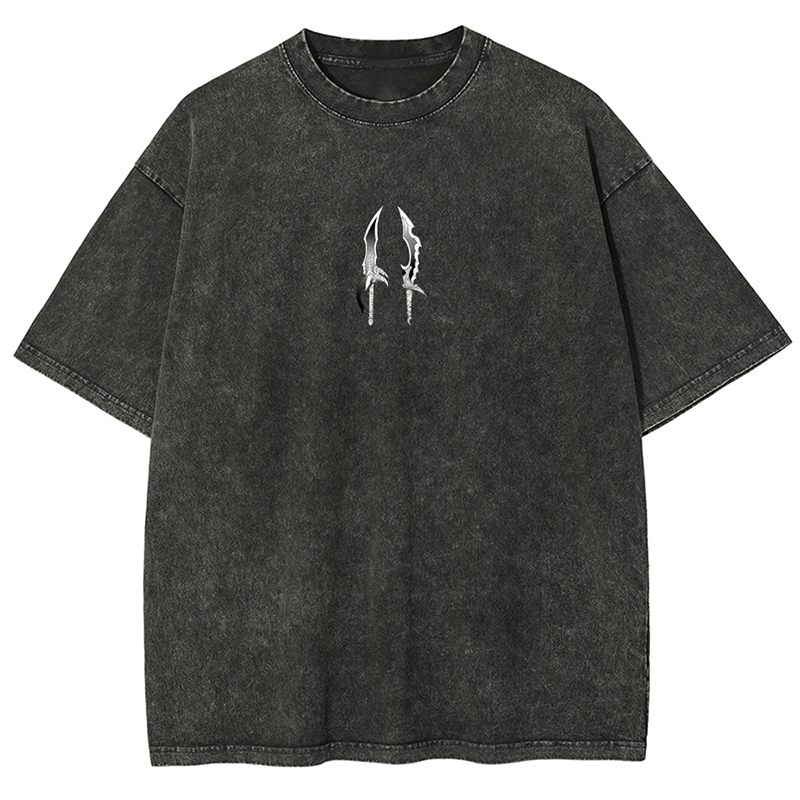 Camiseta unisex estampada de Solo Leveling Sung Jin Woo lavada