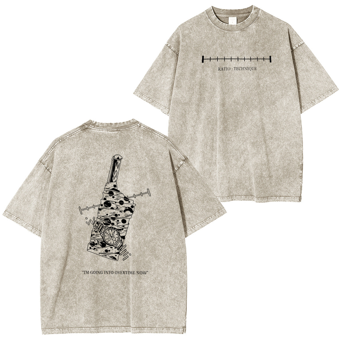 AHORA ENTRO EN TIEMPO EXTRA - Divertida camiseta/sudadera de cuello redondo/sudadera con capucha vintage lavada