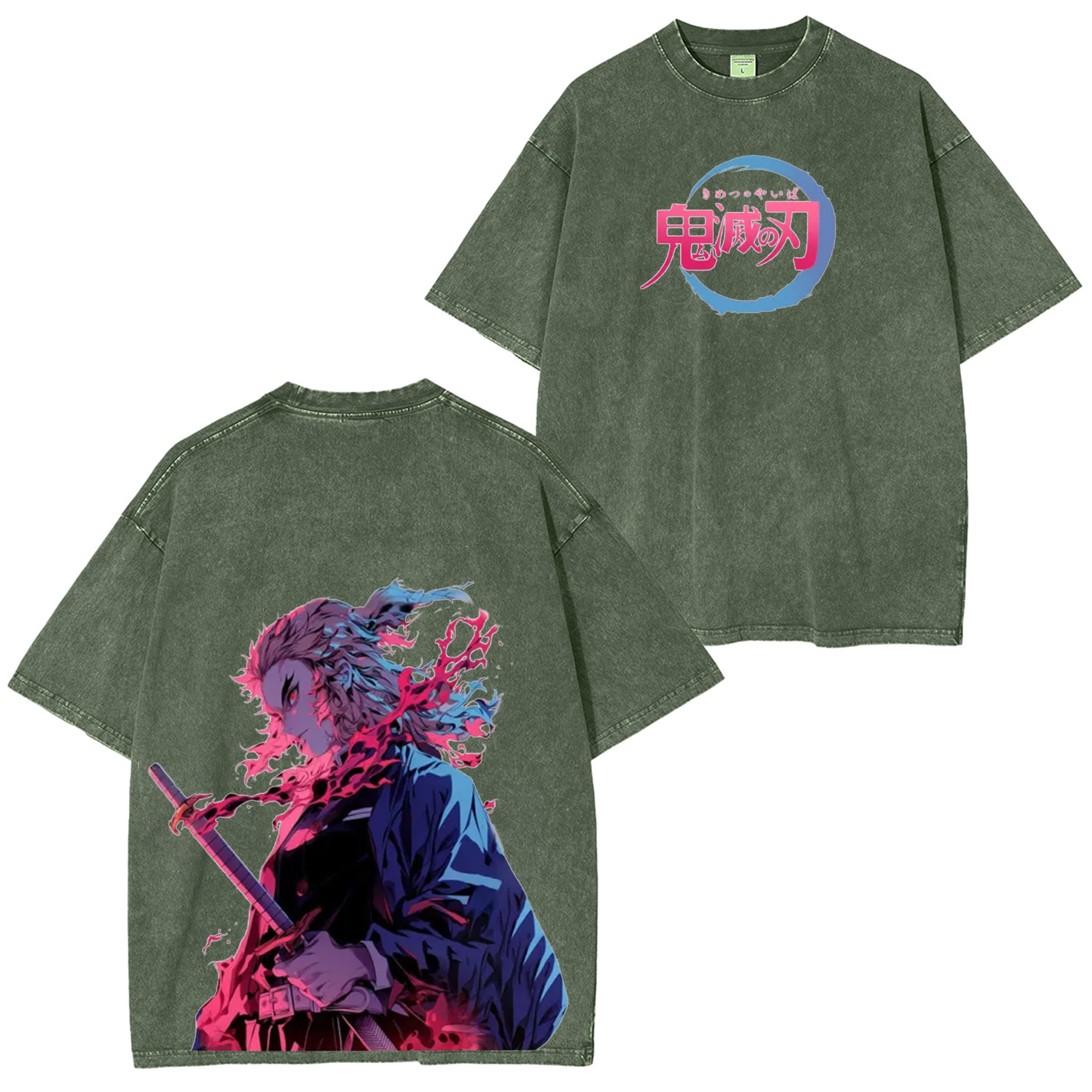 Demon Slayer Unisex Anime-Inspired Retro T-Shirt