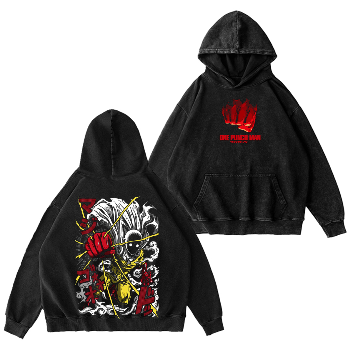 Camiseta/Sudadera/Sudadera con Capucha Estampada Vintage de One-Punch Man