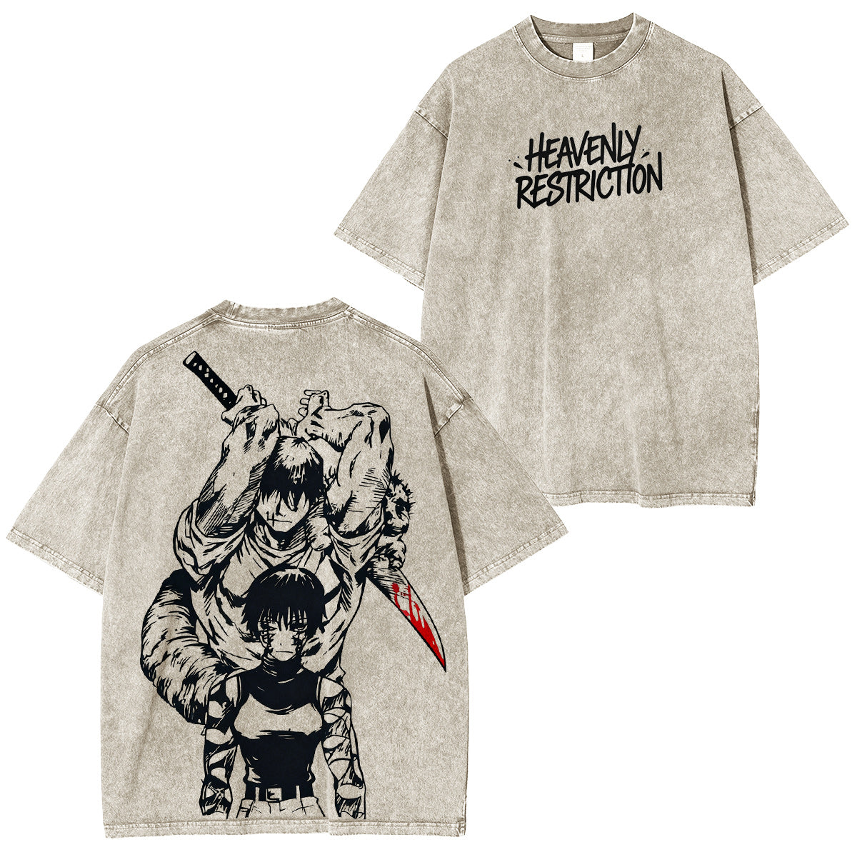 Jujutsu Kaisen: Toji el Tirano Celestial Camiseta/Sudadera/Sudadera con Capucha Lavada Vintage