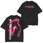 Camiseta/Sudadera/Sudadera con Capucha Desgastada de Hinata Hyuga Naruto