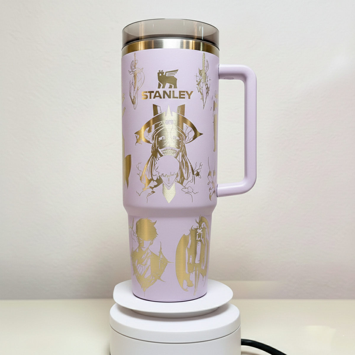 Laser Engraved Anime Stanley Tumbler Cup