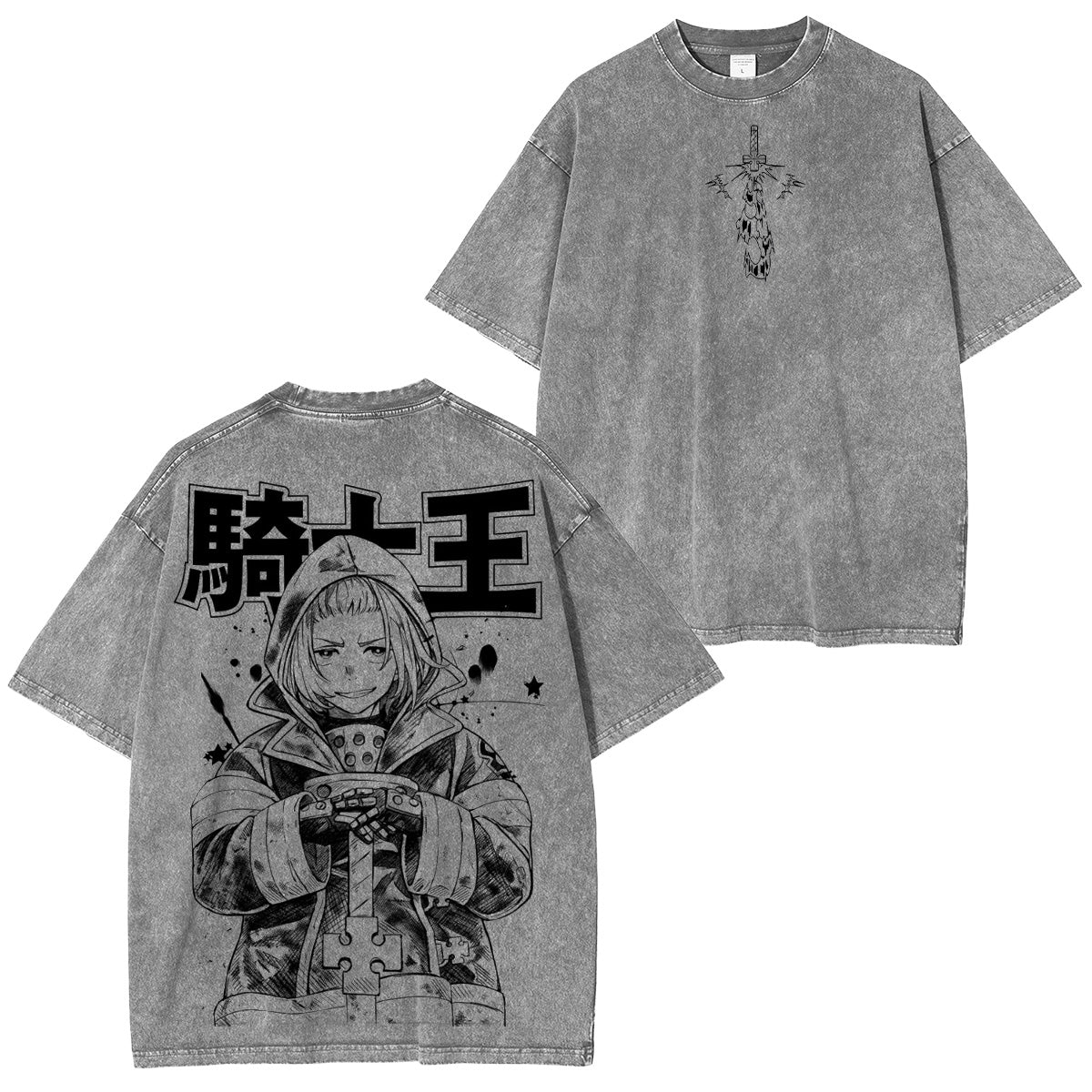 T-shirt/Sweat-shirt/Sweat à capuche délavé Fire Force Arthur Boyle