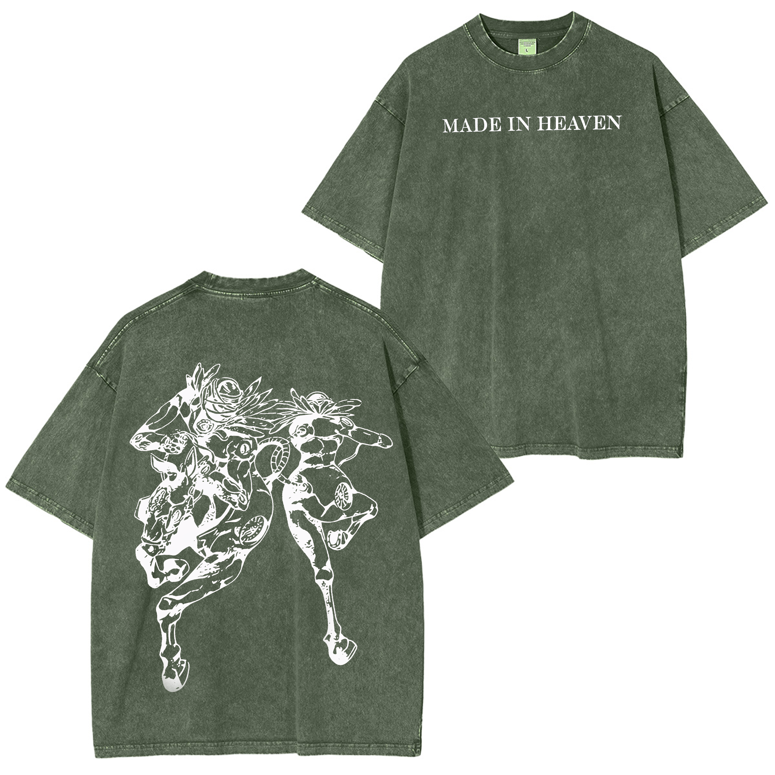 Camiseta vintage unisex lavada de JoJo's Bizarre Adventure: Steel Ball Run