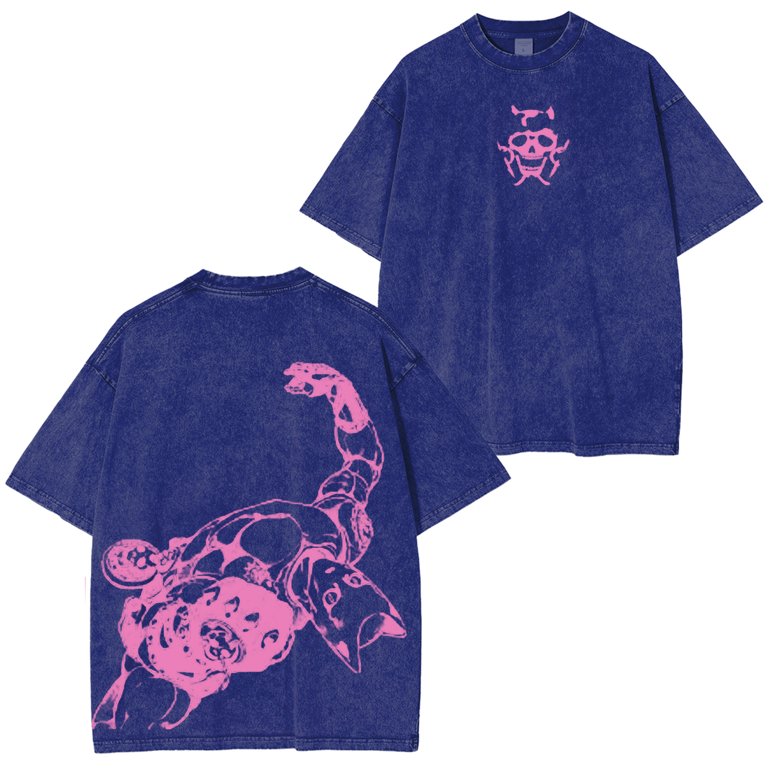 Camiseta Unisex Lavada Vintage Jojo's Bizarre Adventure Killer Queen