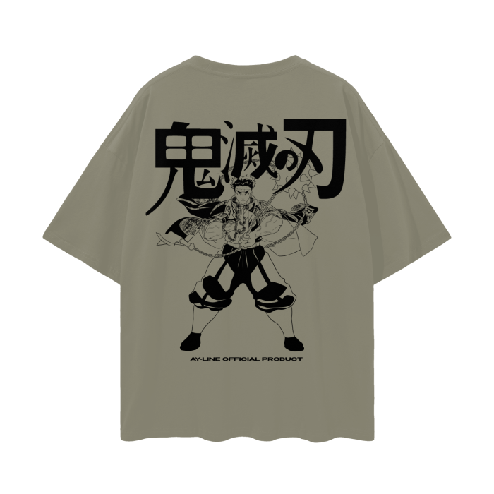 Camisa Marrón de Streetwear Mighty Stone