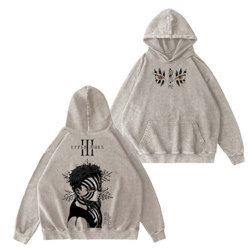Akaza,Demon Slayer Vintage Hoodie