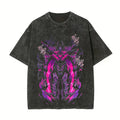 T-shirt unisexe délavé imprimé Solo Leveling