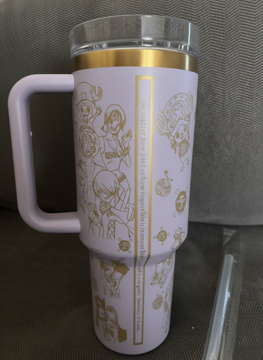 Vaso con diseño de One Piece