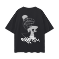 T-shirt streetwear noir Cursed Companion Graffiti