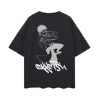 T-shirt streetwear noir Cursed Companion Graffiti
