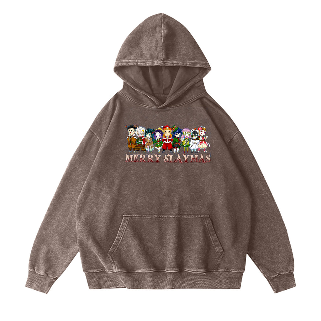 Merry Slaymas Christmas Vintage Washed T-shirt/Crewneck/Hoodie