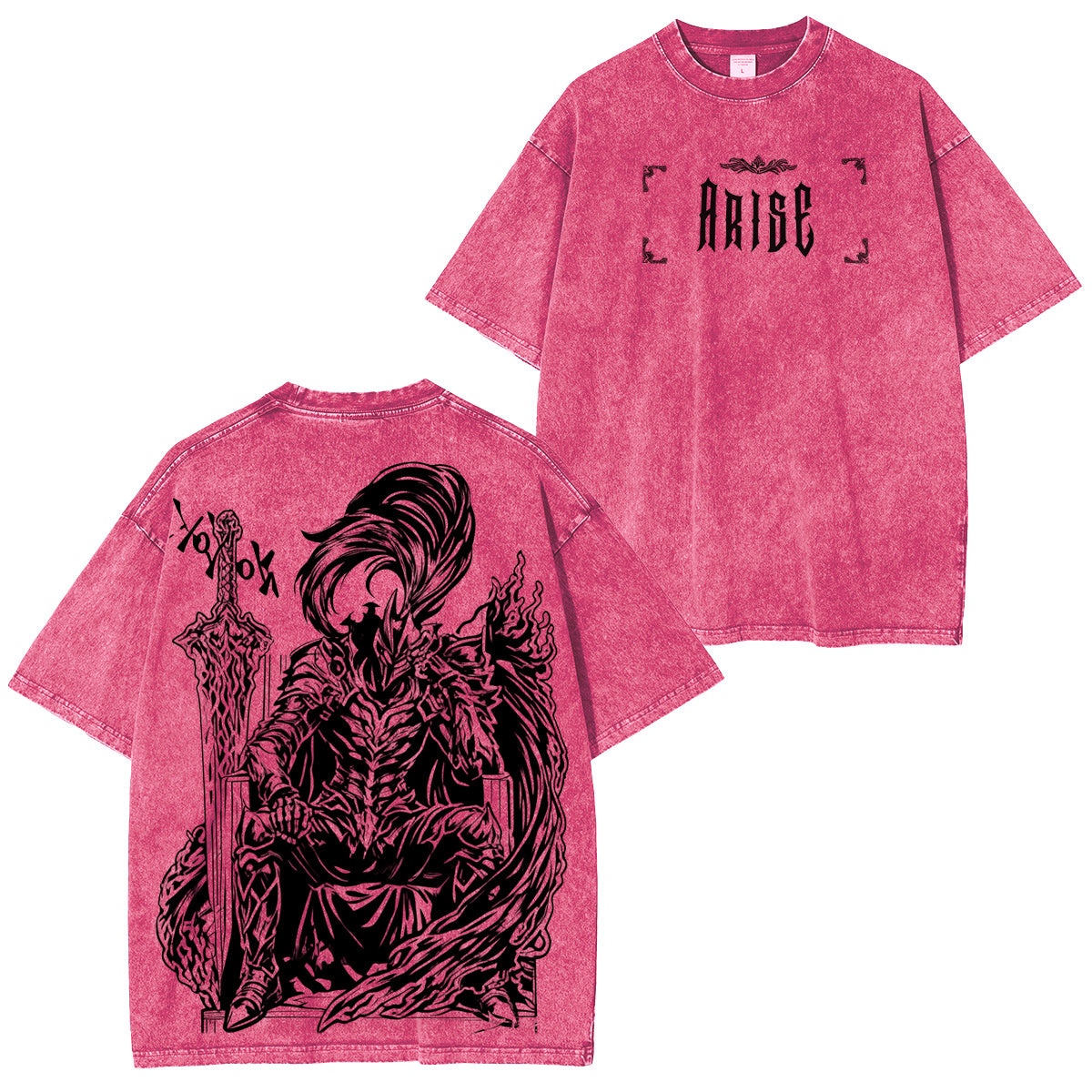 Camiseta/Sudadera/Sudadera con capucha Solo Leveling con lavado vintage