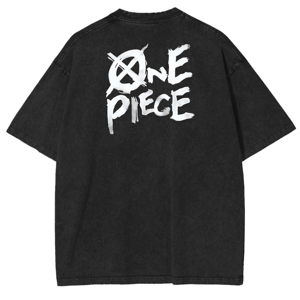 Nico Robin x One Piece Anime Double Printed Vintage Washed Tee