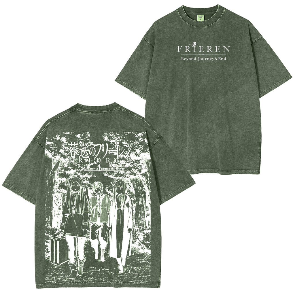 Frieren: Beyond Journey's End Vintage washed T-shirt/Crewneck/Hoodie