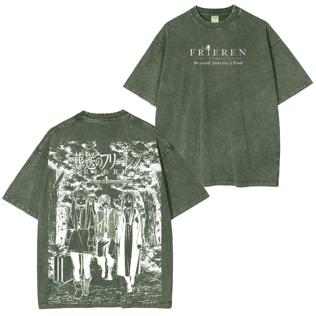 Frieren: Beyond Journey's End Vintage washed T-shirt/Crewneck/Hoodie