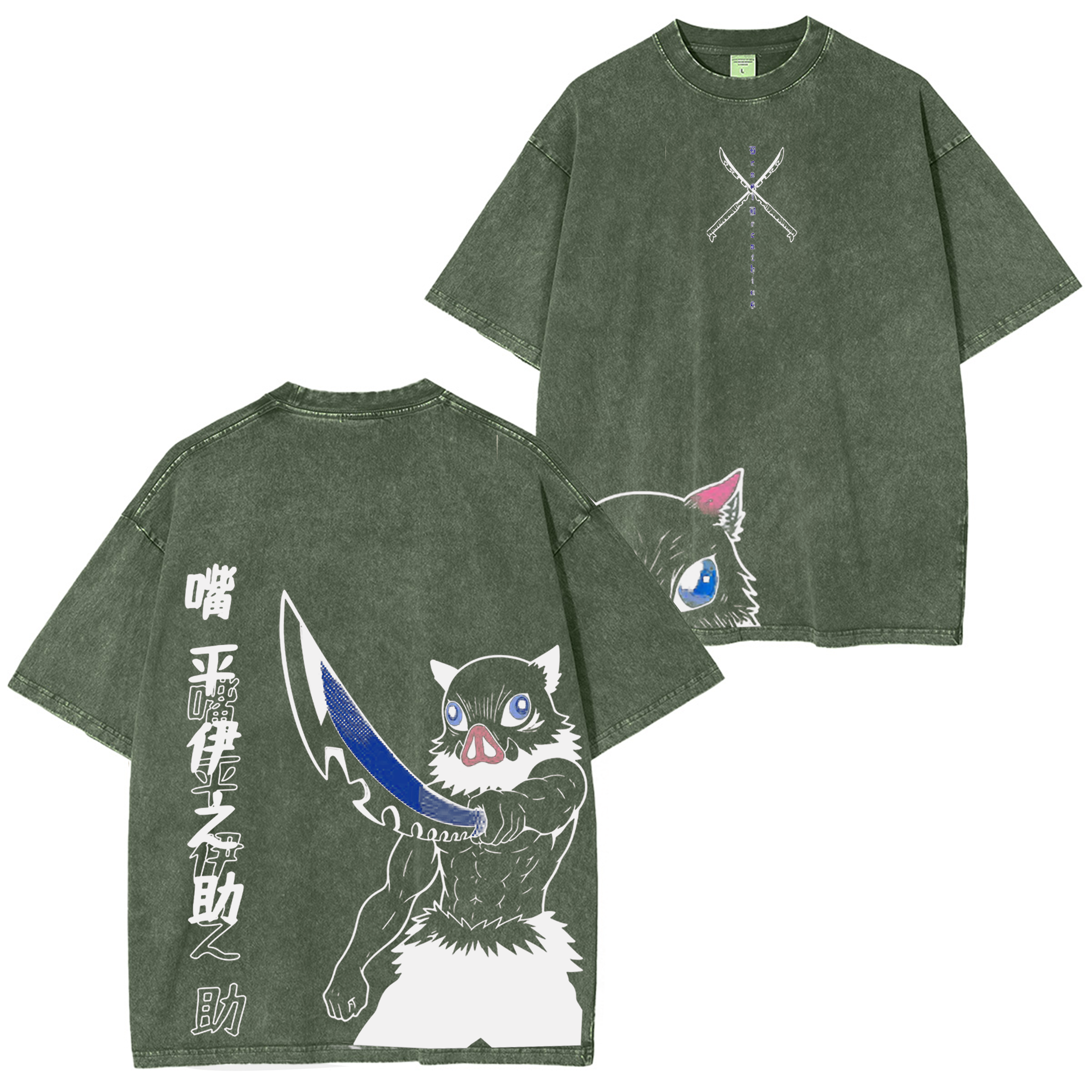 Demon Slayer Vintage Oversize Tee