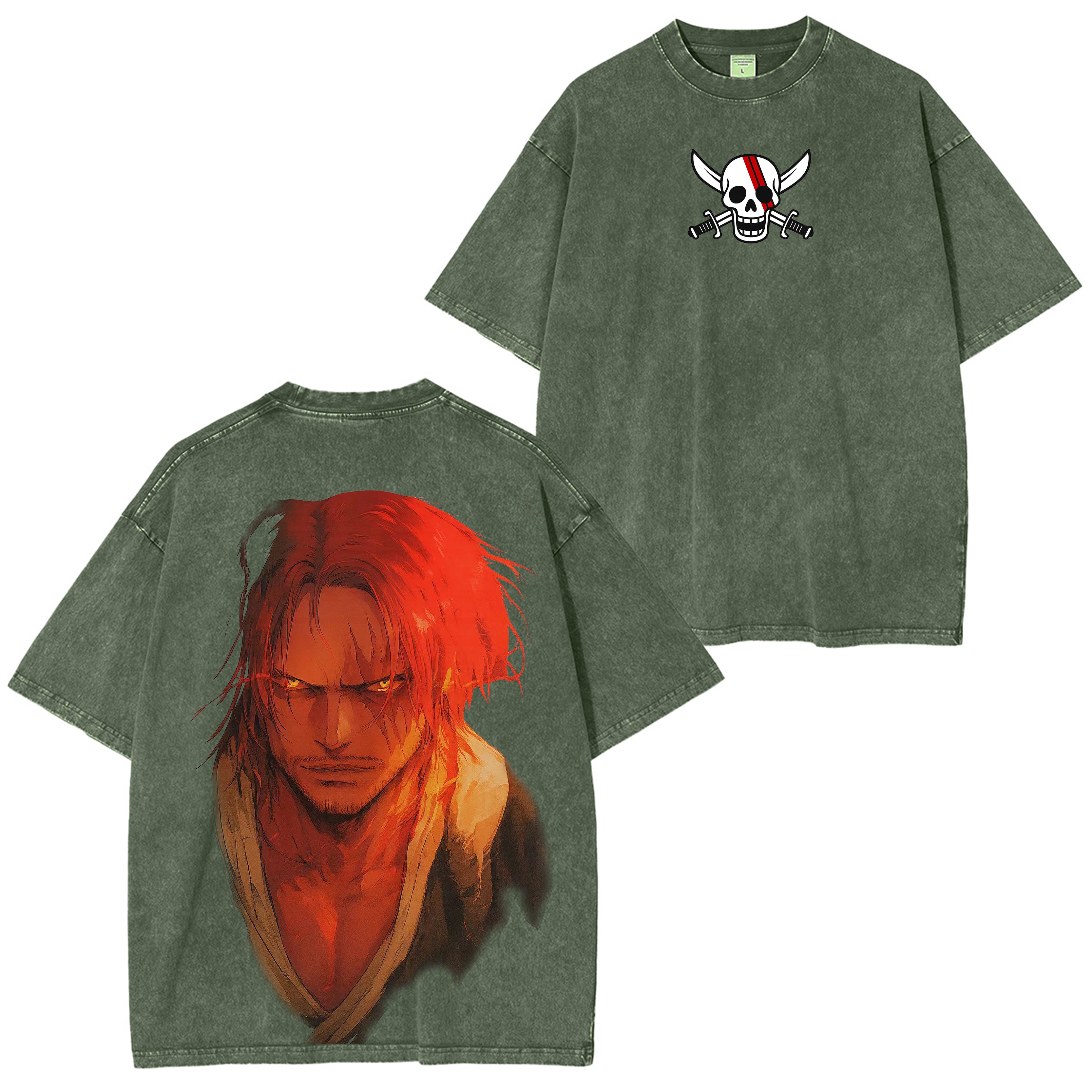 Camiseta vintage desgastada Shanks