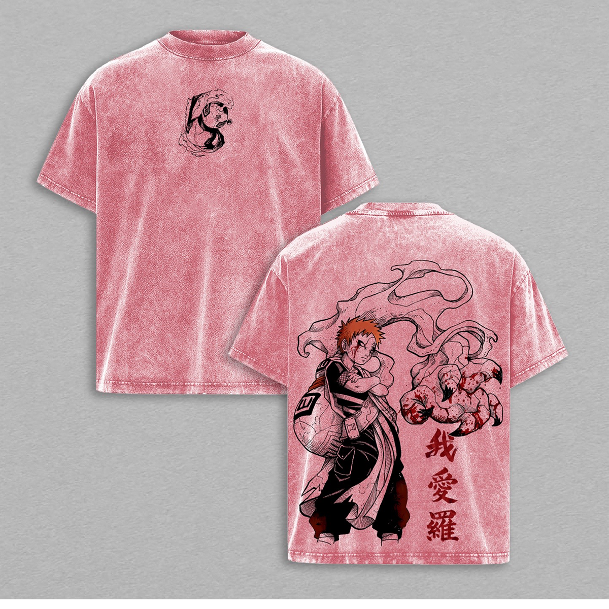Gaara lavó camiseta/sudadera/sudadera con capucha