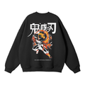 Sweat-shirt streetwear noir Pilier de la Flamme