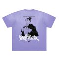 T-shirt Streetwear Clap and Crush violet délavé épais