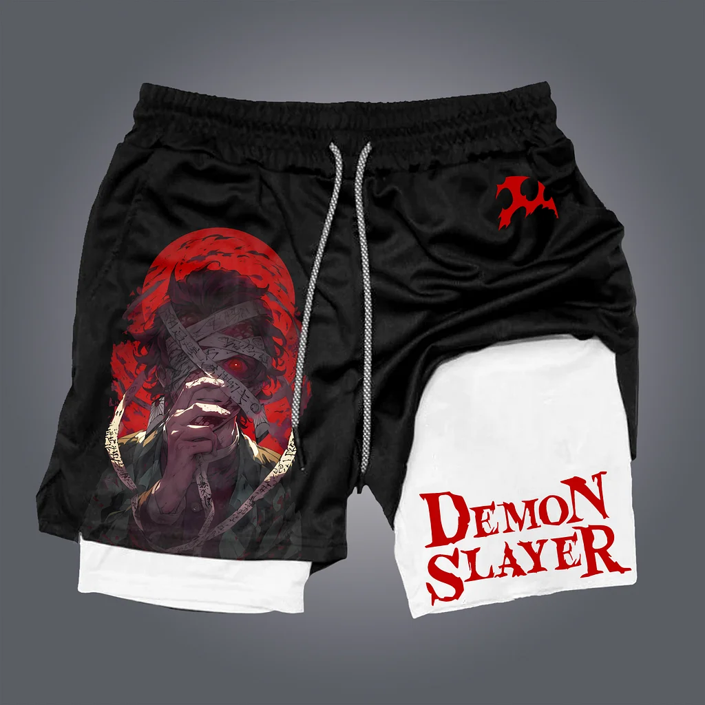 Short unisexe streetwear Demon Slayer