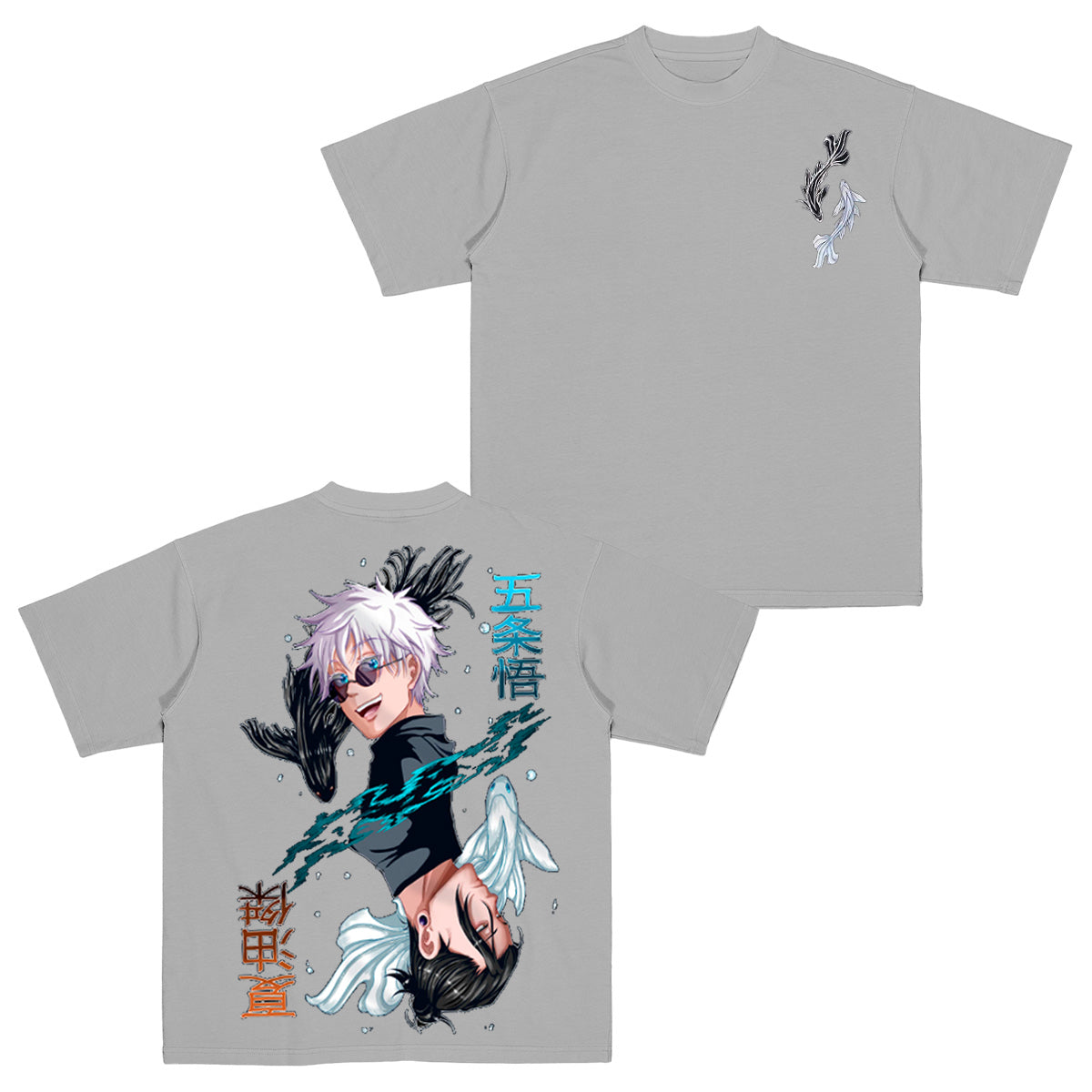 Camiseta Unisex Lavada Gojo Satoru Geto Suguru