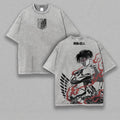 Attack on Titan : T-shirt/Col ras du cou/Sweat à capuche vintage Levi Ackerman