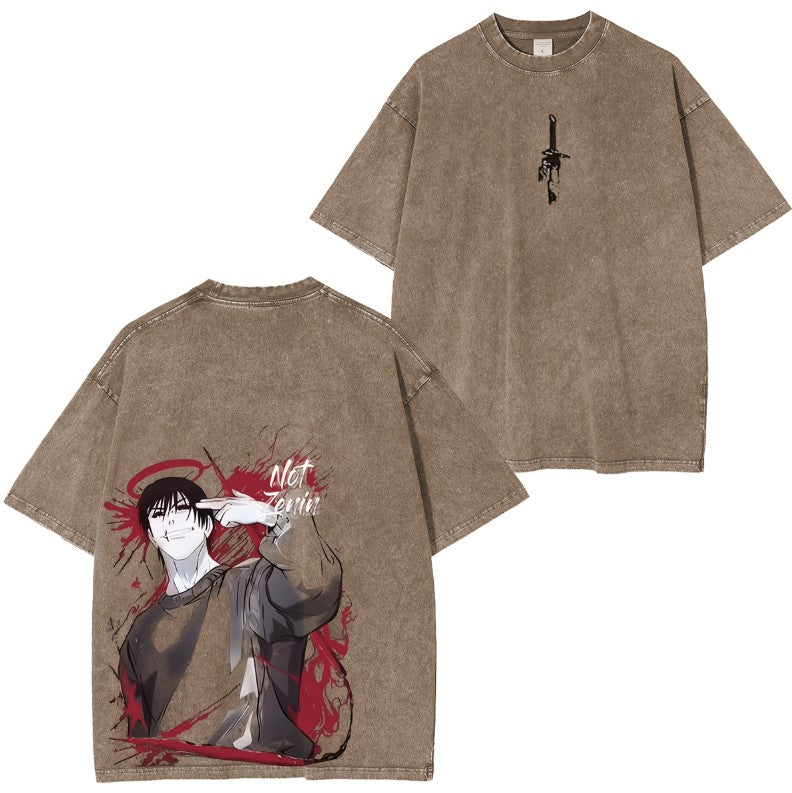 Azikbd Jujutsu Kaisen Anime Retro Tshirt