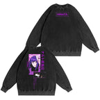 Camiseta/Sudadera/Sudadera con capucha Hinata Hyuga Naruto con efecto desgastado