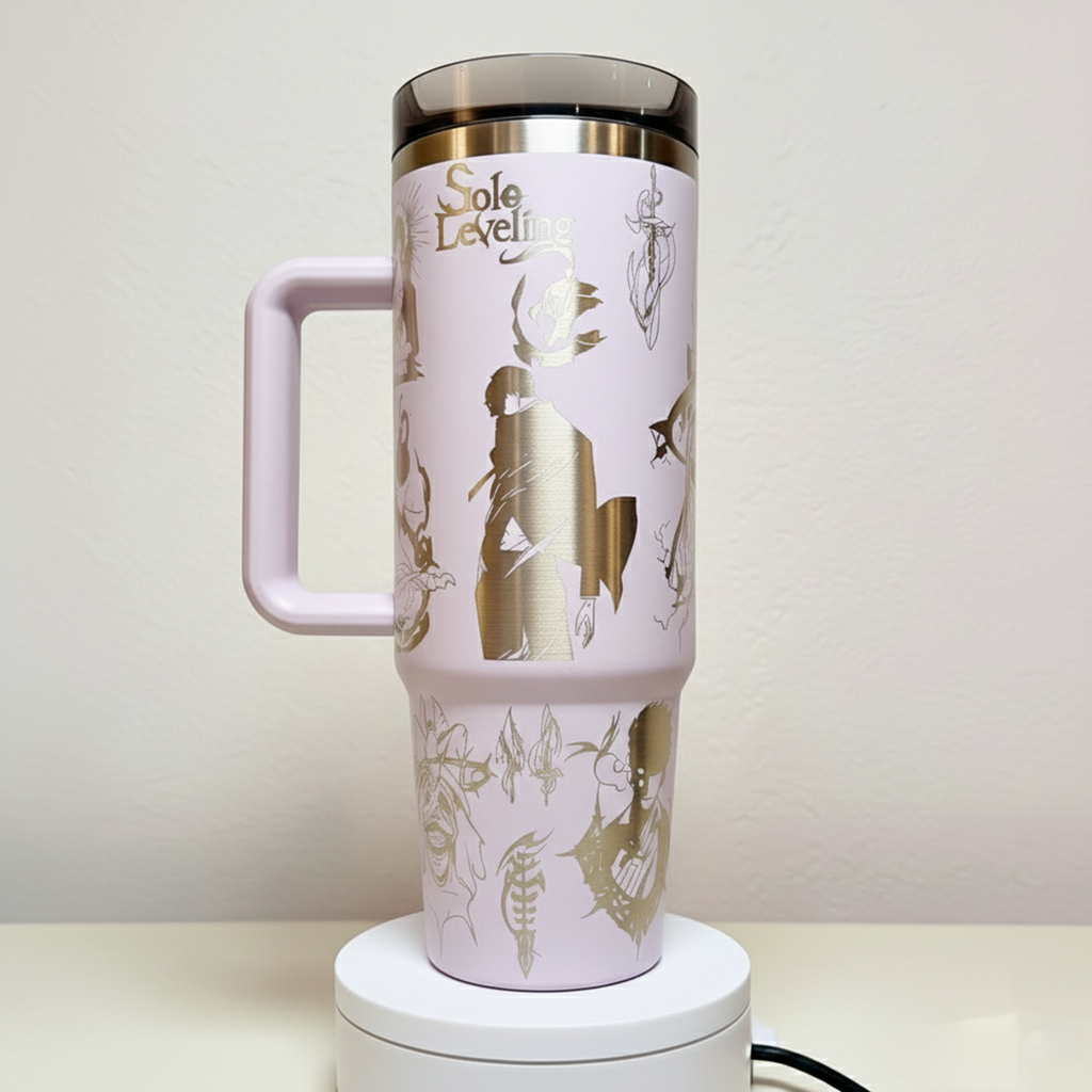 Laser Engraved Anime Stanley Tumbler Cup