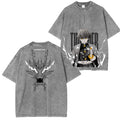 T-shirt délavé unisexe Zenitsu Demon Slayer