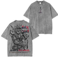 Asta Black Clover Vintage Unisex Washed T-Shirt