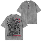 Asta Black Clover Vintage Unisex Washed T-Shirt