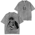 Camiseta Unisex Lavada de Anime Gyomei