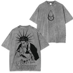 Camiseta Unisex Lavada de Anime Gyomei