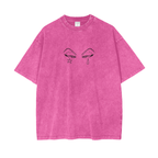 T-shirt streetwear Phantom Jester rose délavé