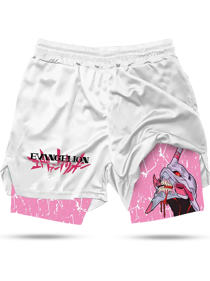 Shorts de sport imprimés Neon Genesis Evangelion