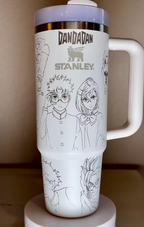 Vaso Stanley de anime grabado con láser