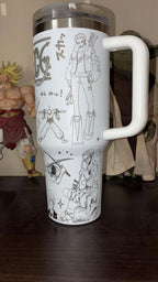 Vaso con Tapa de One Piece