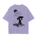 Cursed Companion Graffiti Streetwear Shirt Purple