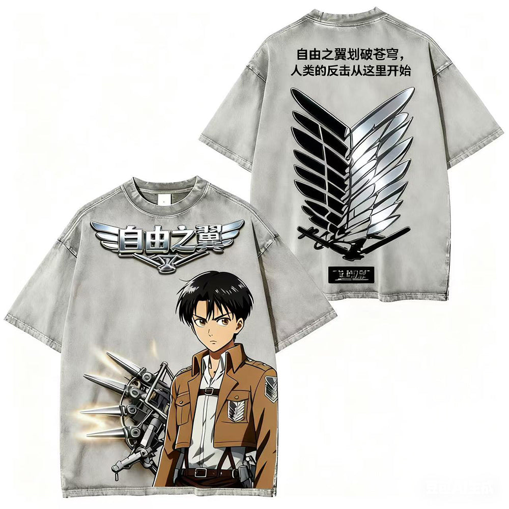 Camiseta Vintage de Ataque a los Titanes